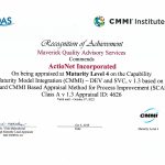 ActioNet CMMI Level 4 Certificate