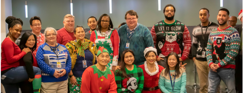 Ugly Sweater Contestant Celebrated the Holidays Together at ActioNet